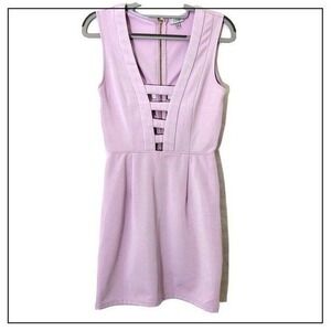 Tobi Dress Women S Lavender Bodycon Plunge Cutout Date Night Cocktail‎ Statement